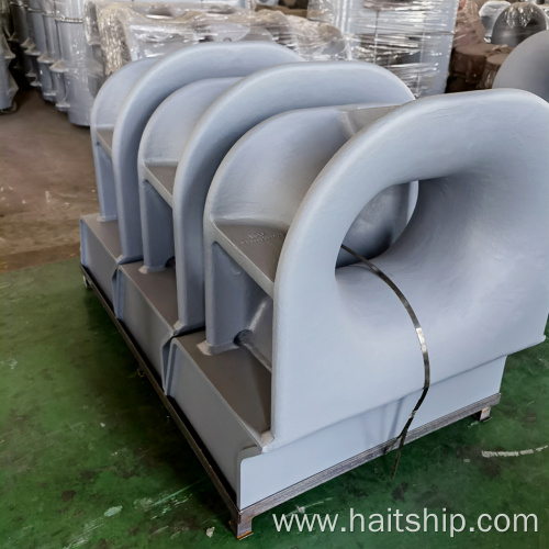 Marine guide holes are installed on the gunwale